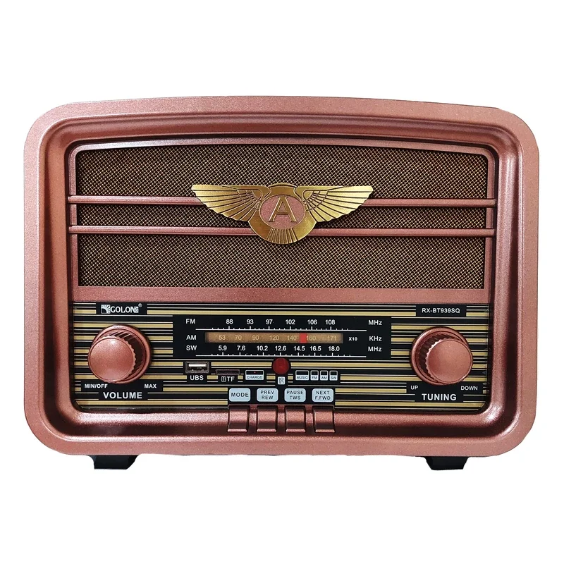رادیو اسپیکر آنتیک گولون مدل RX-BT939SQ
